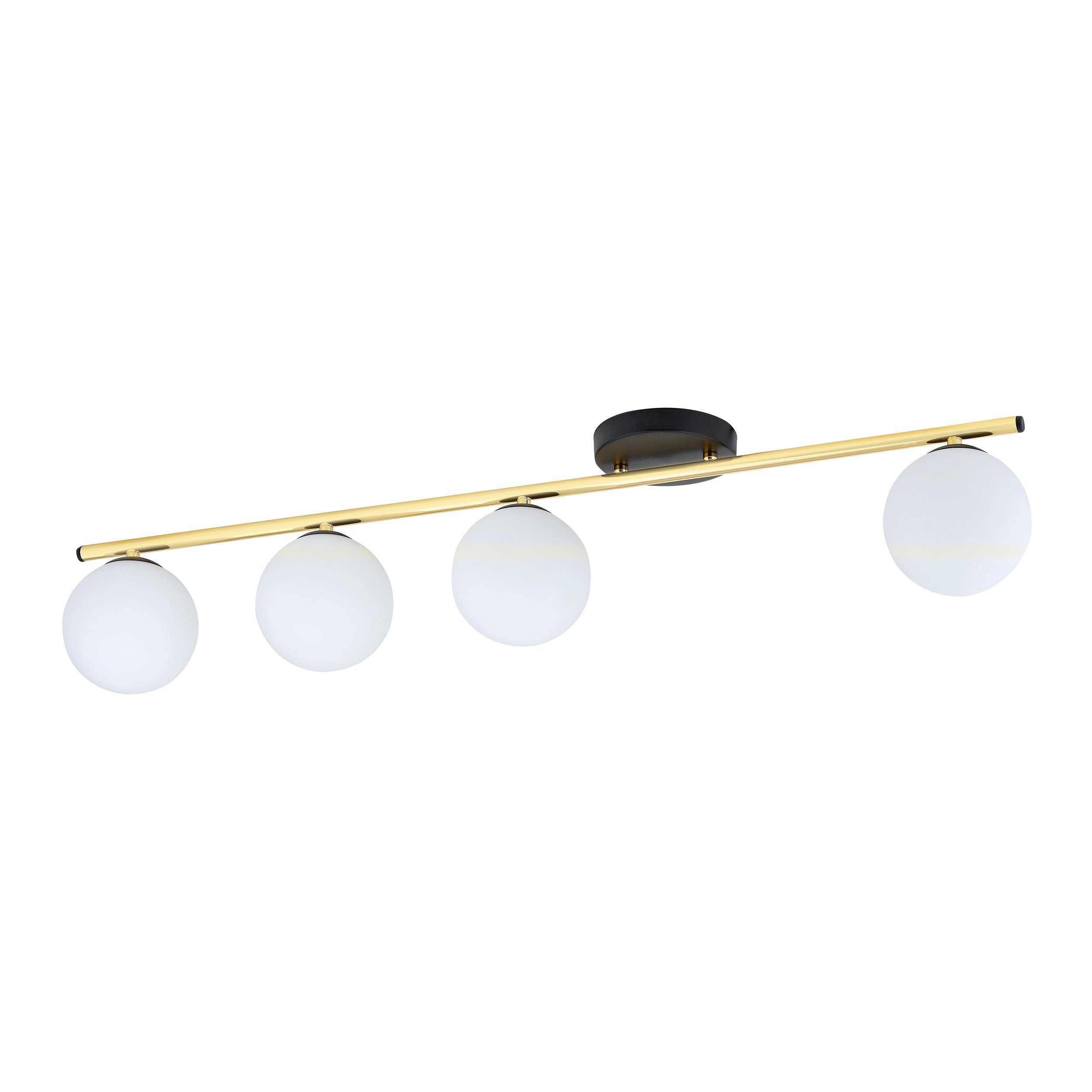 Plafonnier Monza base en métal avec barre linéaire doré au design contemporain par Emibig Plafonnier Monza base en métal avec barre linéaire doré au design contemporain par Emibig