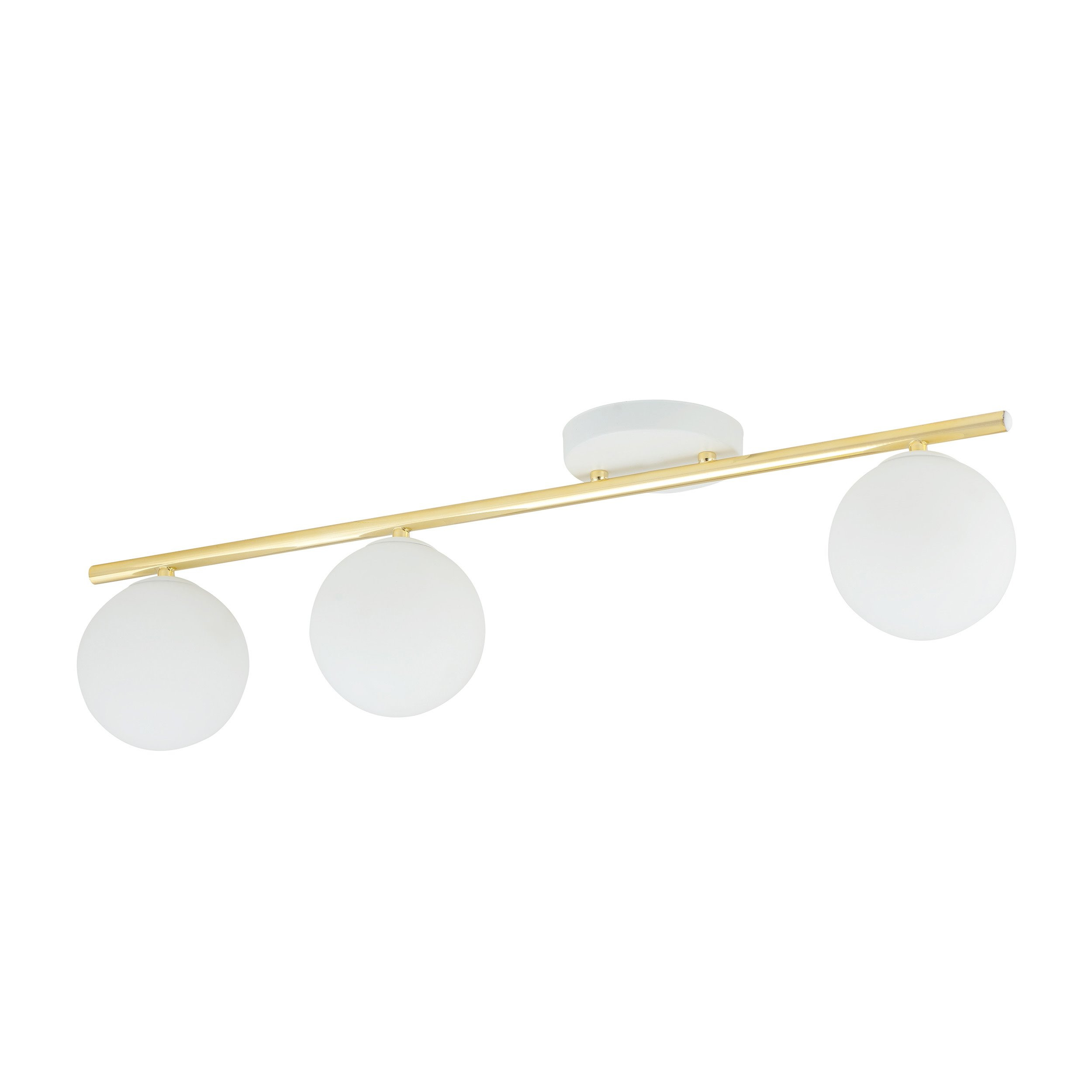 Plafonnier Monza base en métal avec barre linéaire doré au design contemporain par Emibig Plafonnier Monza base en métal avec barre linéaire doré au design contemporain par Emibig