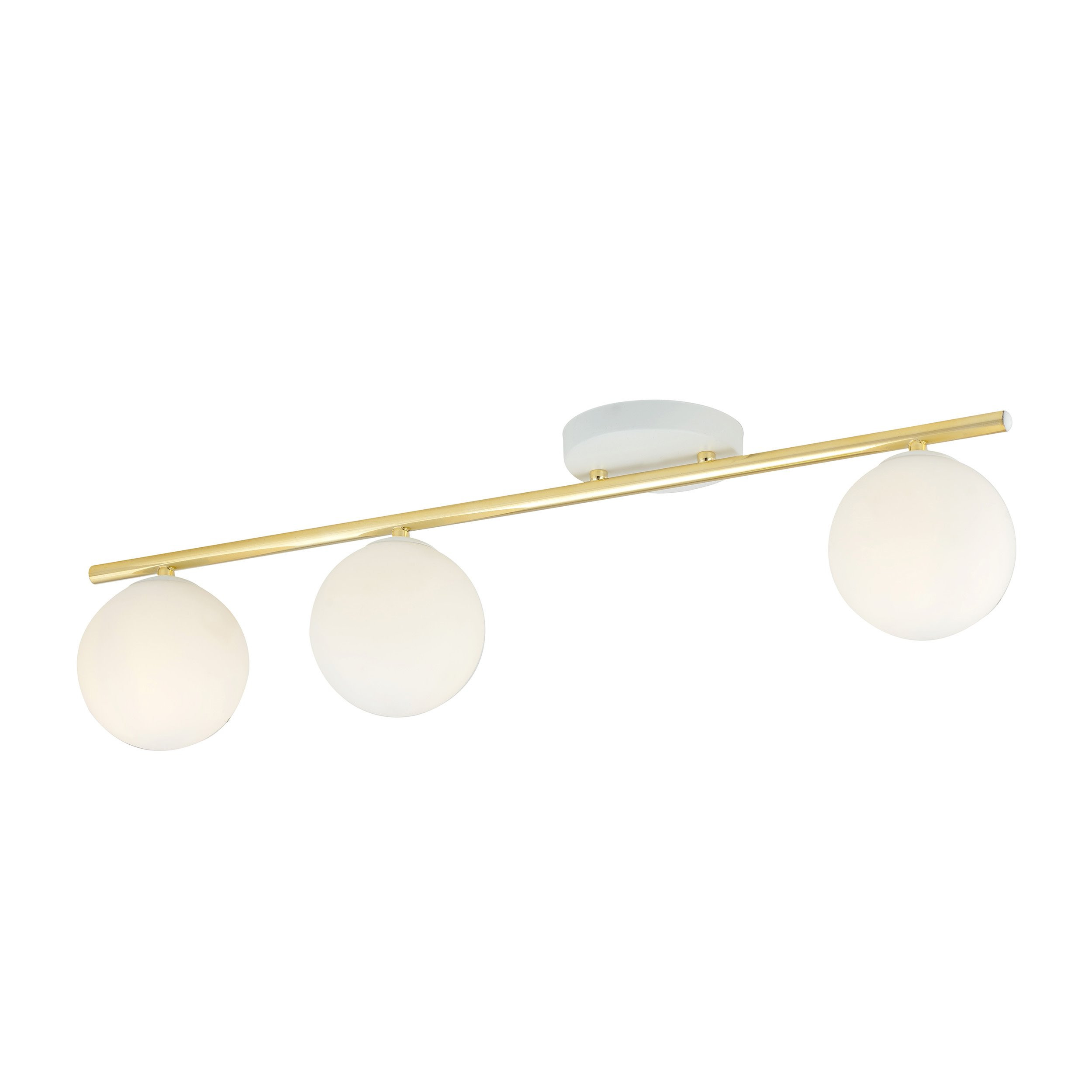 Plafonnier Monza base en métal avec barre linéaire doré au design contemporain par Emibig Plafonnier Monza base en métal avec barre linéaire doré au design contemporain par Emibig
