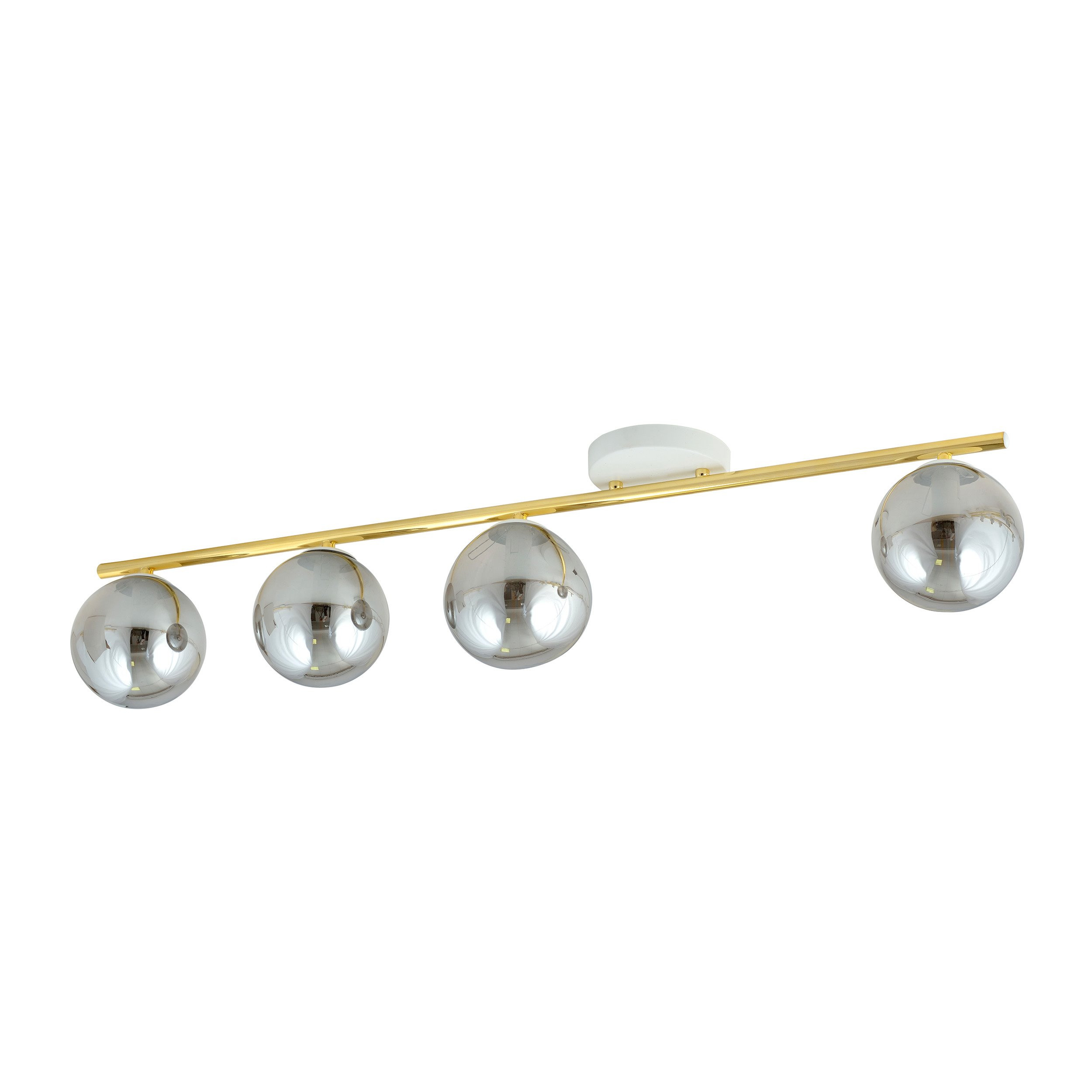 Plafonnier Monza base en métal avec barre linéaire doré au design contemporain par Emibig Plafonnier Monza base en métal avec barre linéaire doré au design contemporain par Emibig