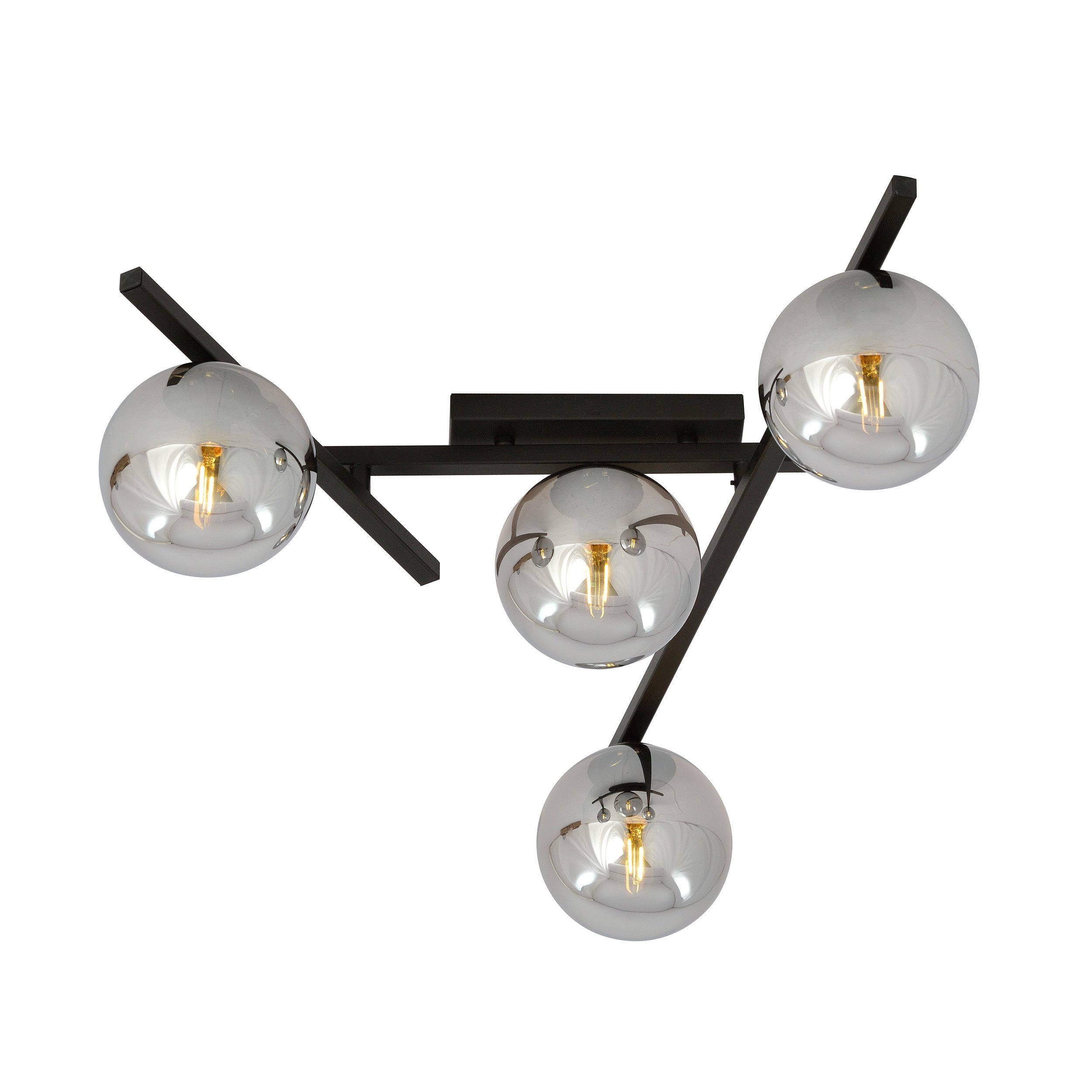 Plafonnier Smart base en métal et abat-jour en verre au design contemporain par Emibig Plafonnier Smart base en métal et abat-jour en verre au design contemporain par Emibig