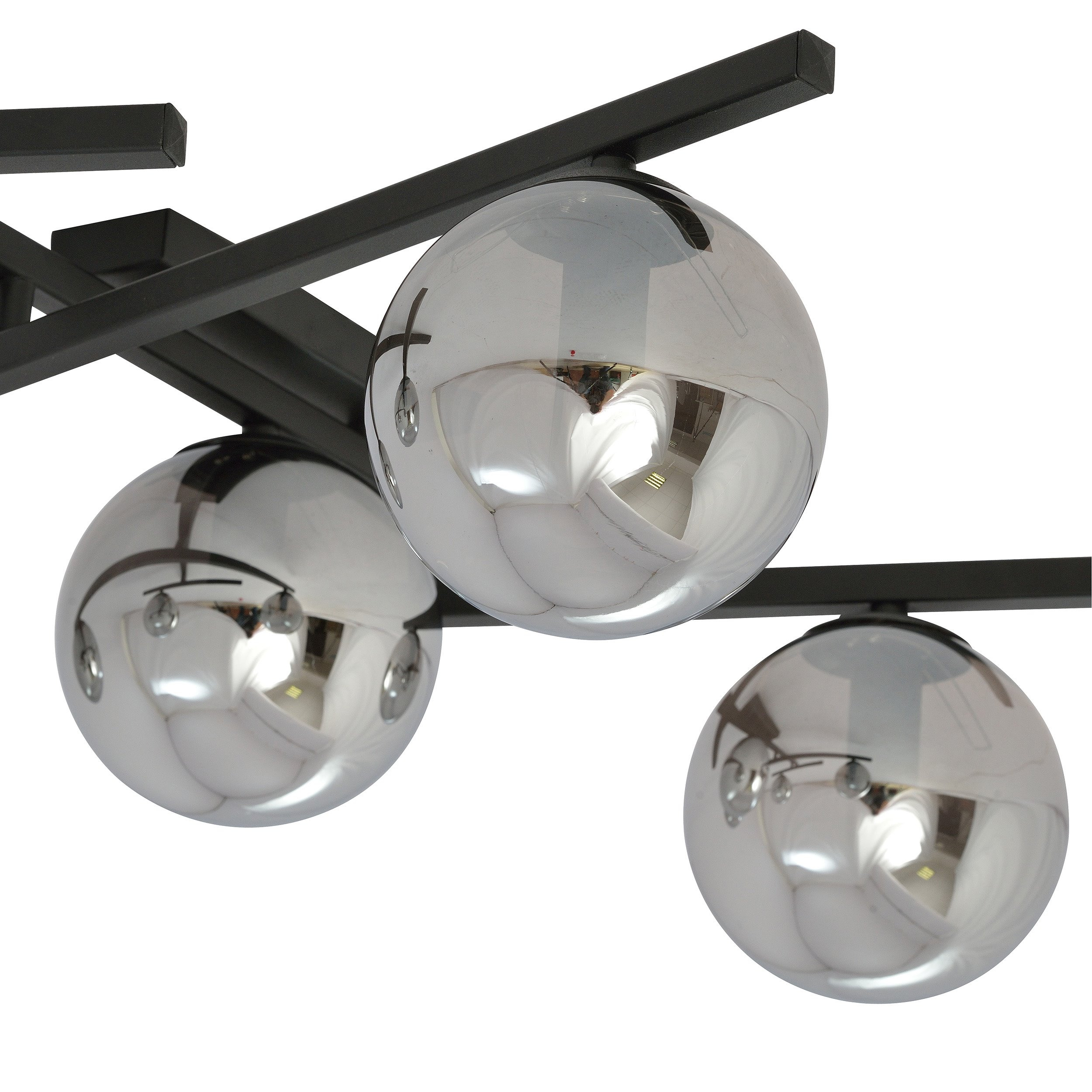 Plafonnier Smart base en métal et abat-jour en verre au design contemporain par Emibig Plafonnier Smart base en métal et abat-jour en verre au design contemporain par Emibig
