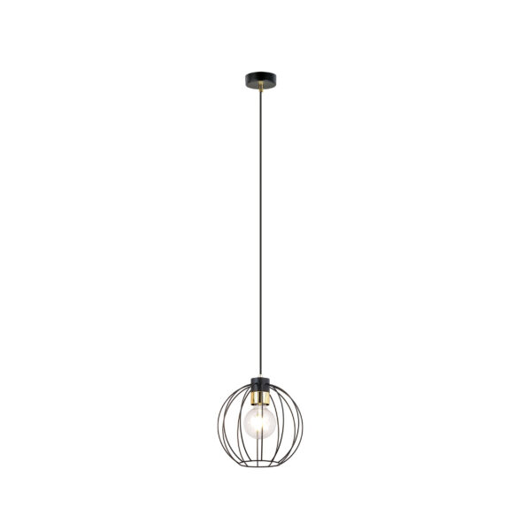 Suspension Gino base en métal et détail doré au design contemporain par Emibig