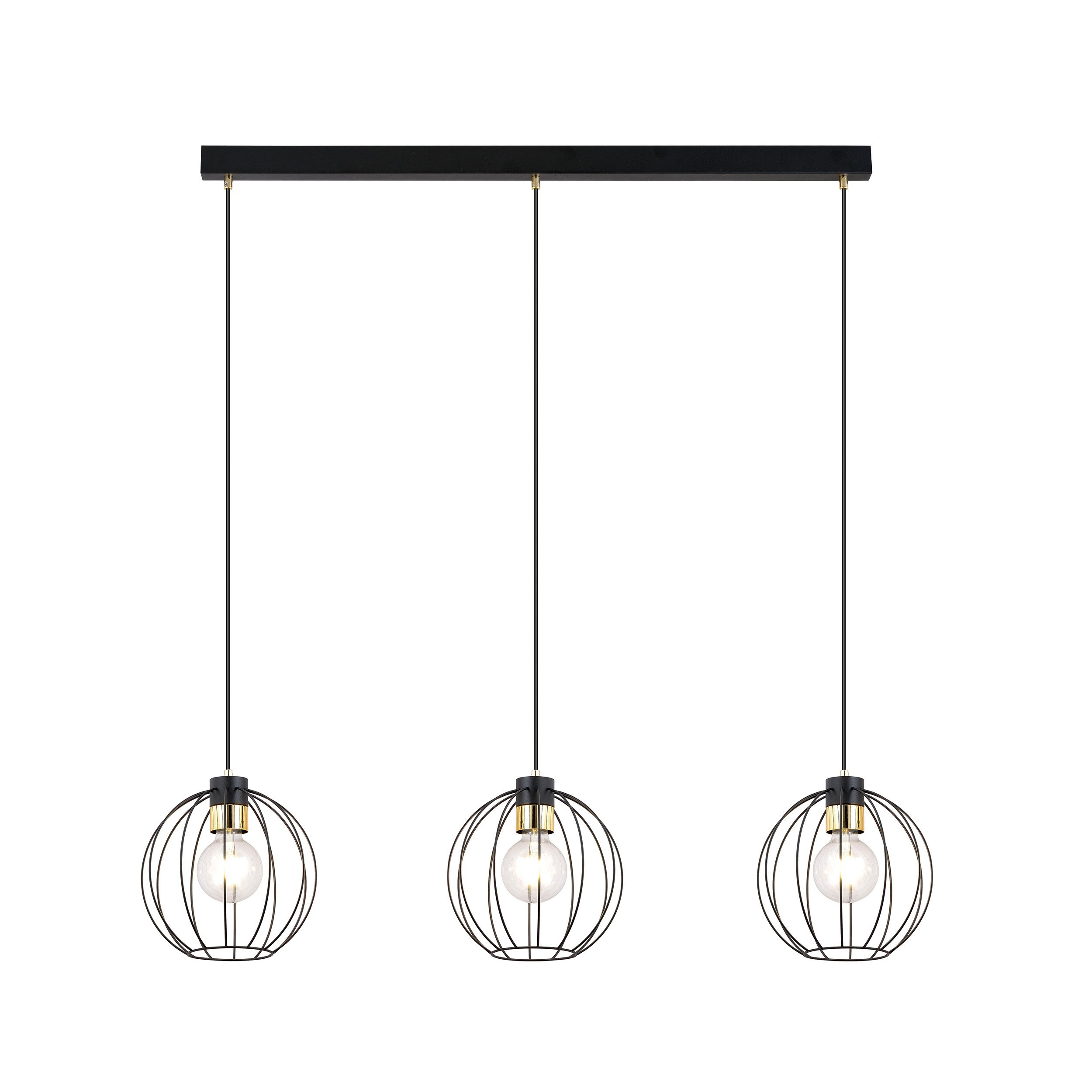 Suspension Gino base en métal et détail doré au design contemporain par Emibig Suspension Gino base en métal et détail doré au design contemporain par Emibig