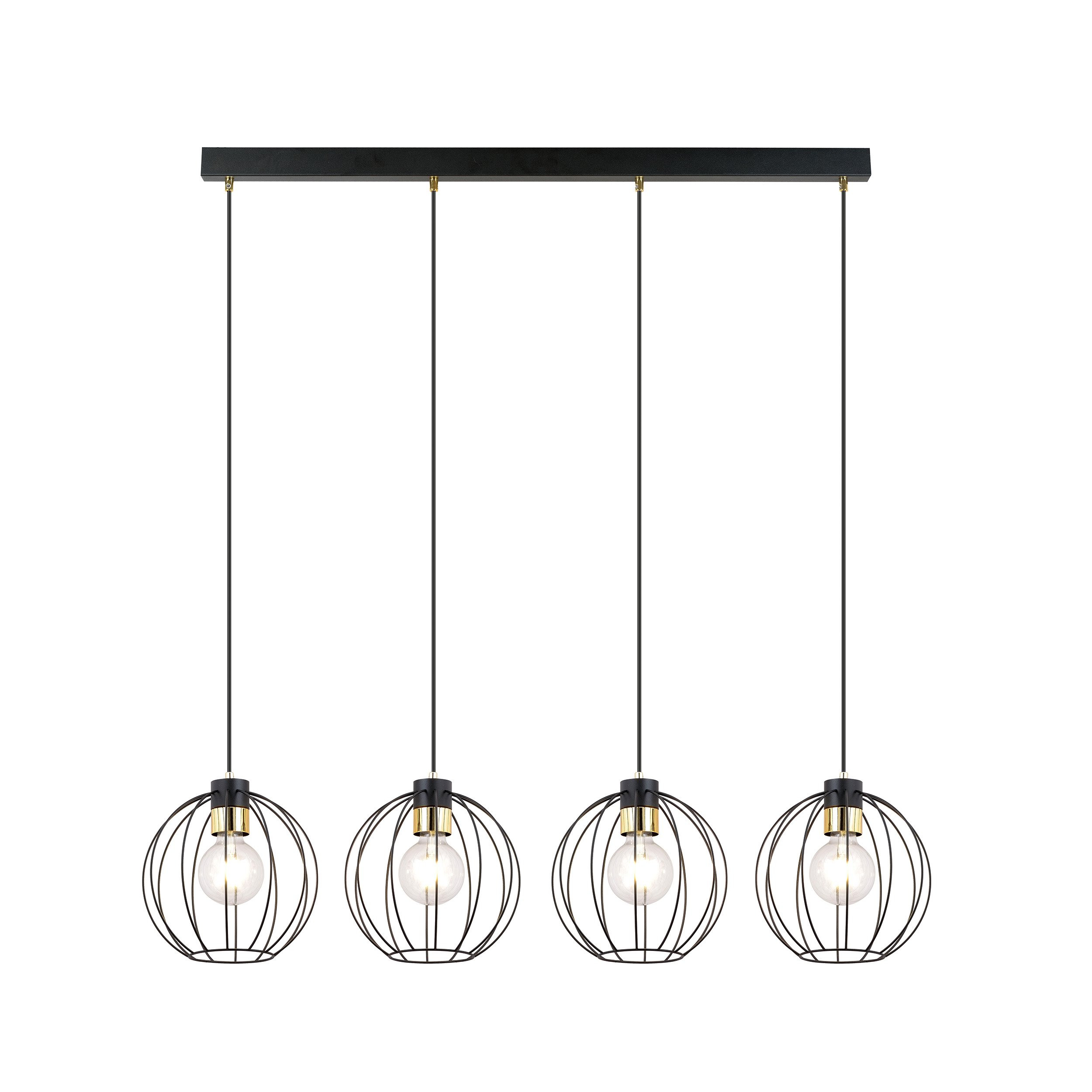 Suspension Gino base en métal et détail doré au design contemporain par Emibig Suspension Gino base en métal et détail doré au design contemporain par Emibig