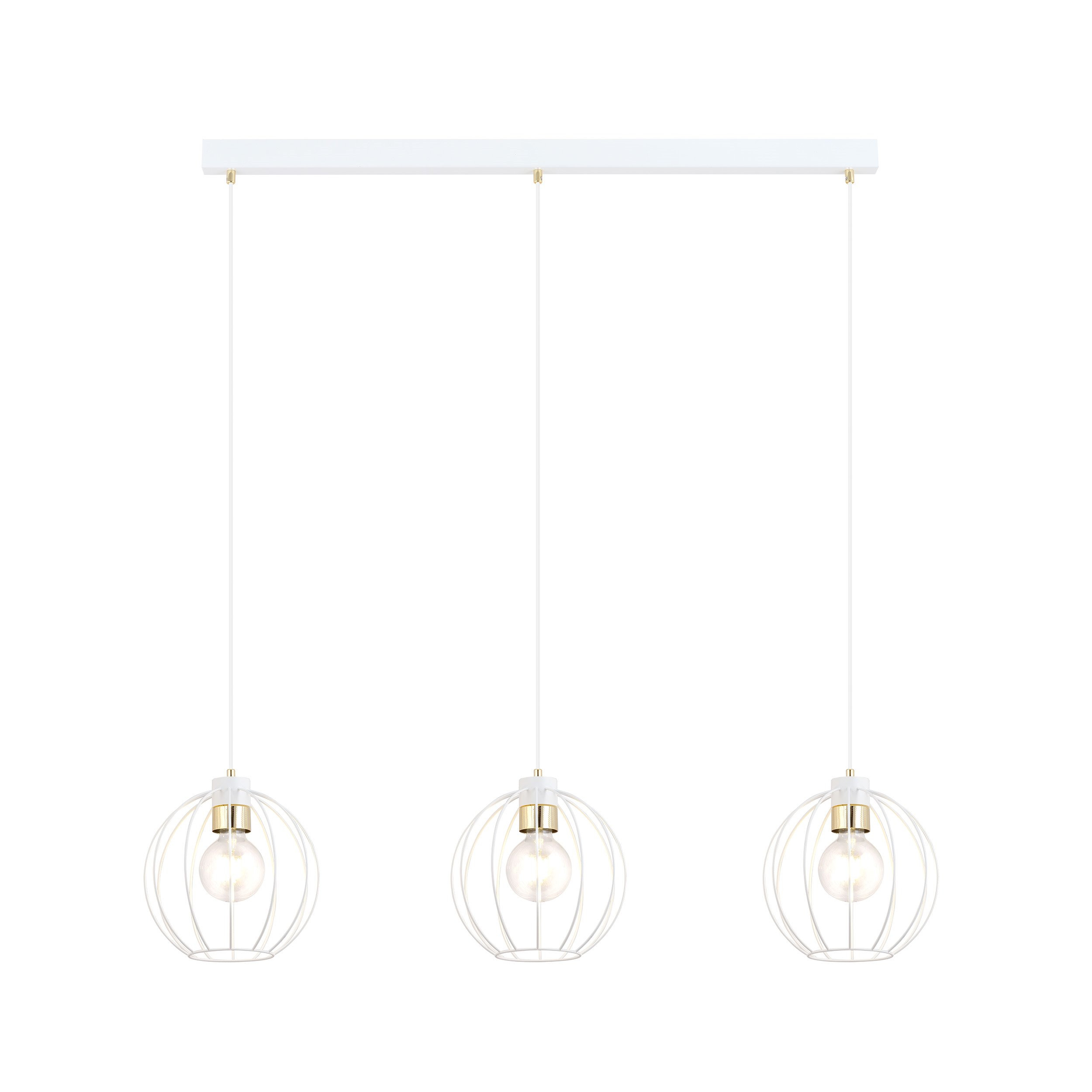 Suspension Gino base en métal et détail doré au design contemporain par Emibig Suspension Gino base en métal et détail doré au design contemporain par Emibig