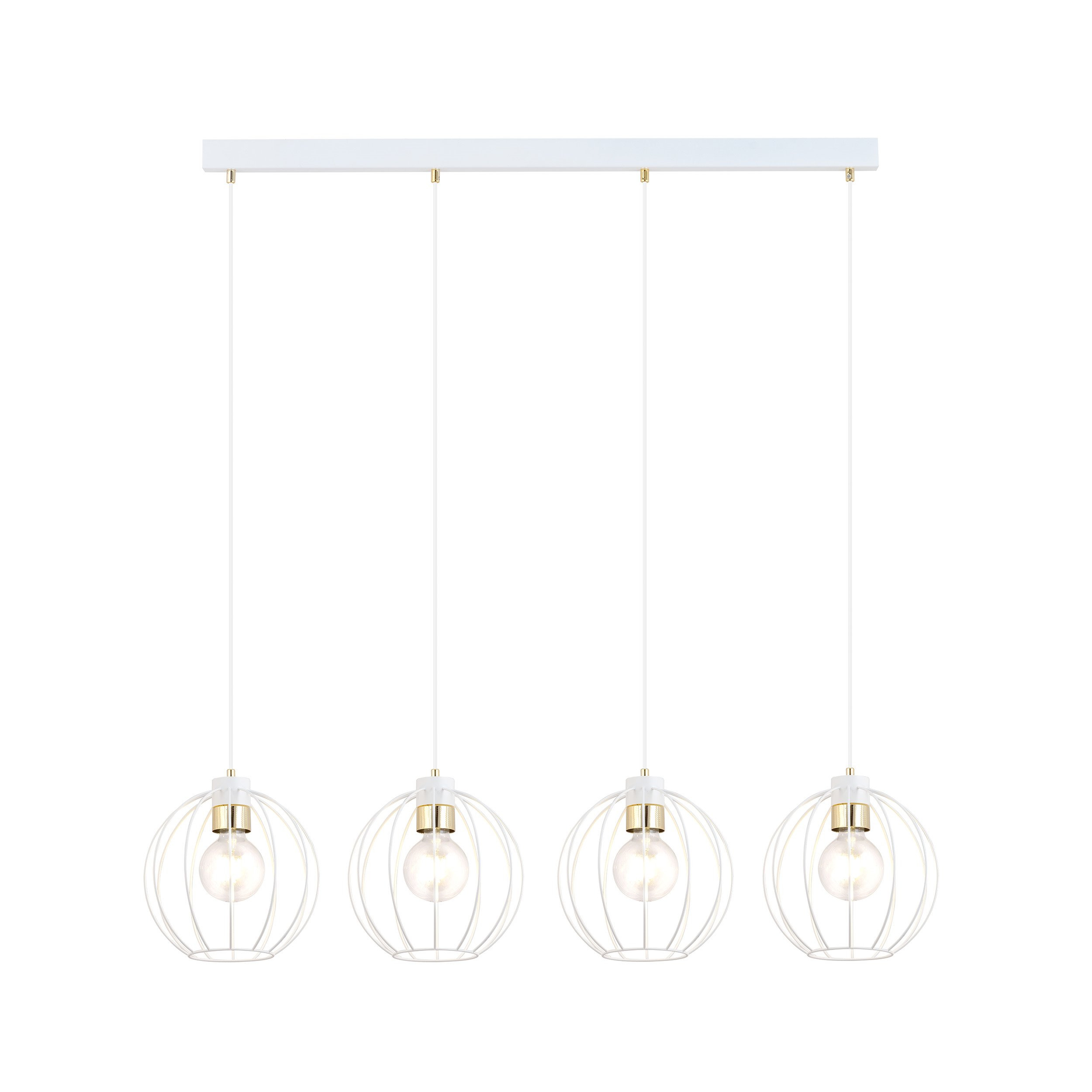 Suspension Gino base en métal et détail doré au design contemporain par Emibig Suspension Gino base en métal et détail doré au design contemporain par Emibig