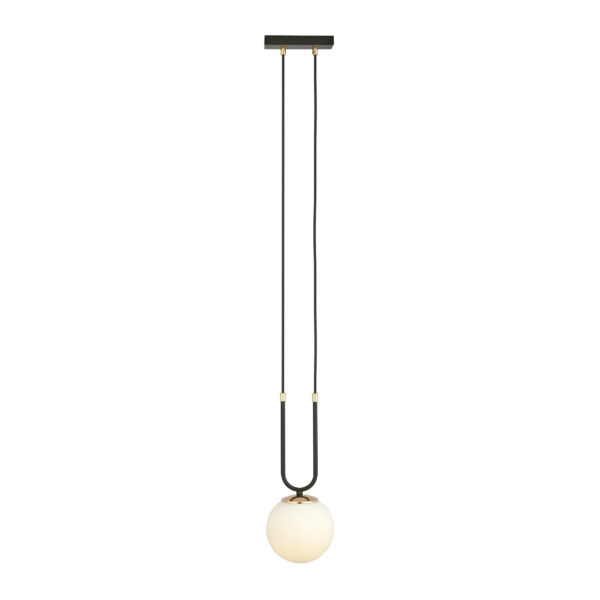 Suspension Glam base en métal ave détail doré au design contemporain par Emibig