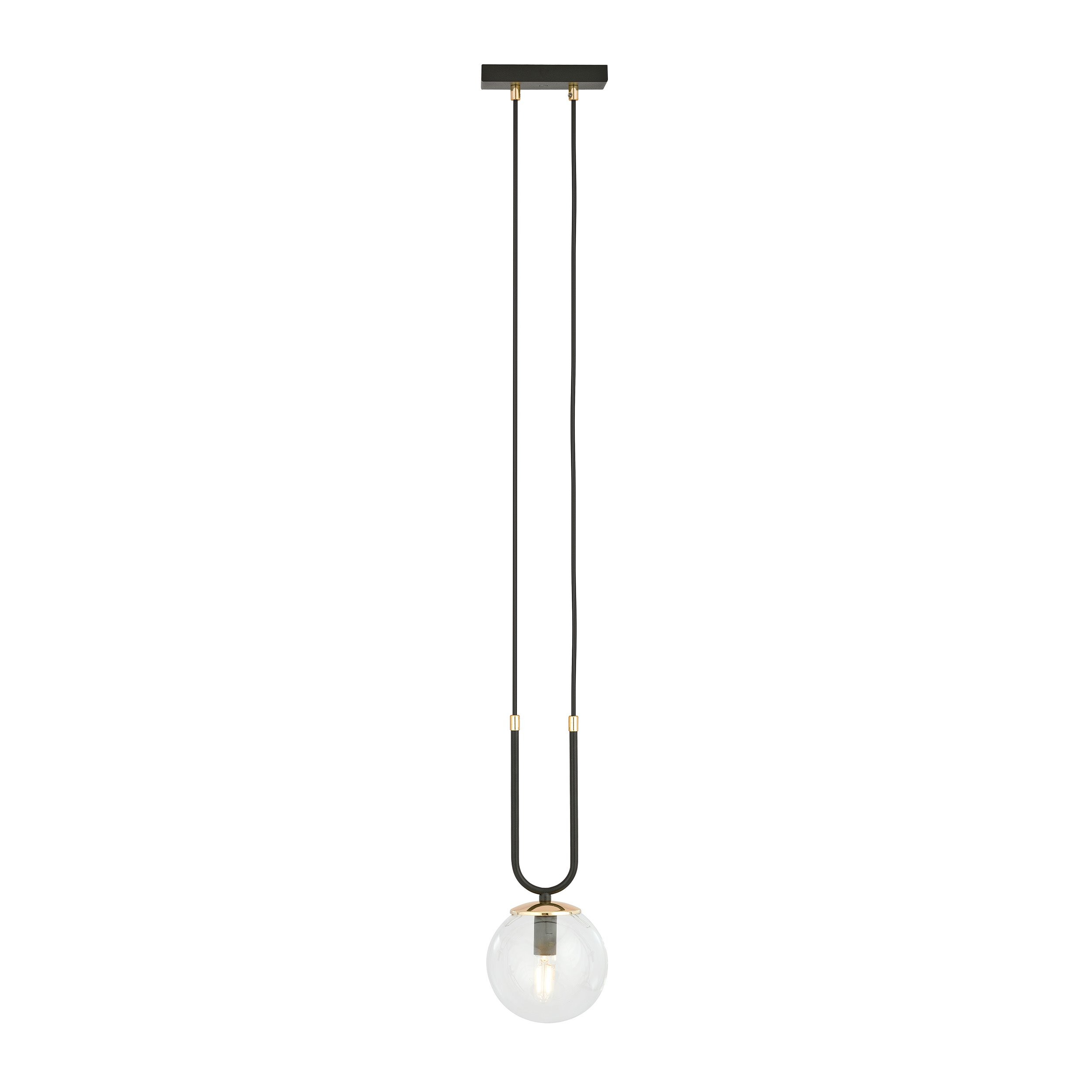 Suspension Glam base en métal ave détail doré au design contemporain par Emibig Suspension Glam base en métal ave détail doré au design contemporain par Emibig