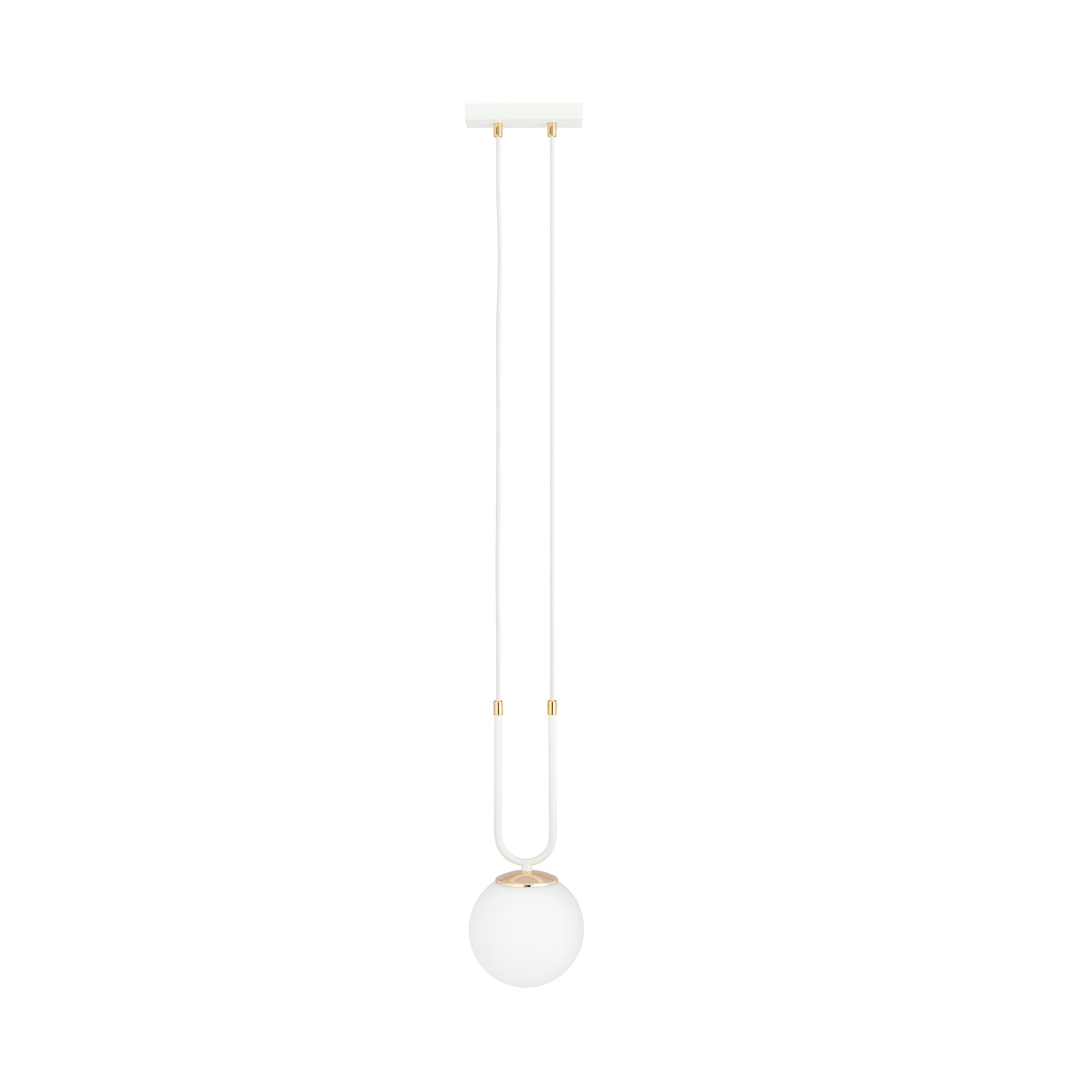 Suspension Glam base en métal ave détail doré au design contemporain par Emibig Suspension Glam base en métal ave détail doré au design contemporain par Emibig