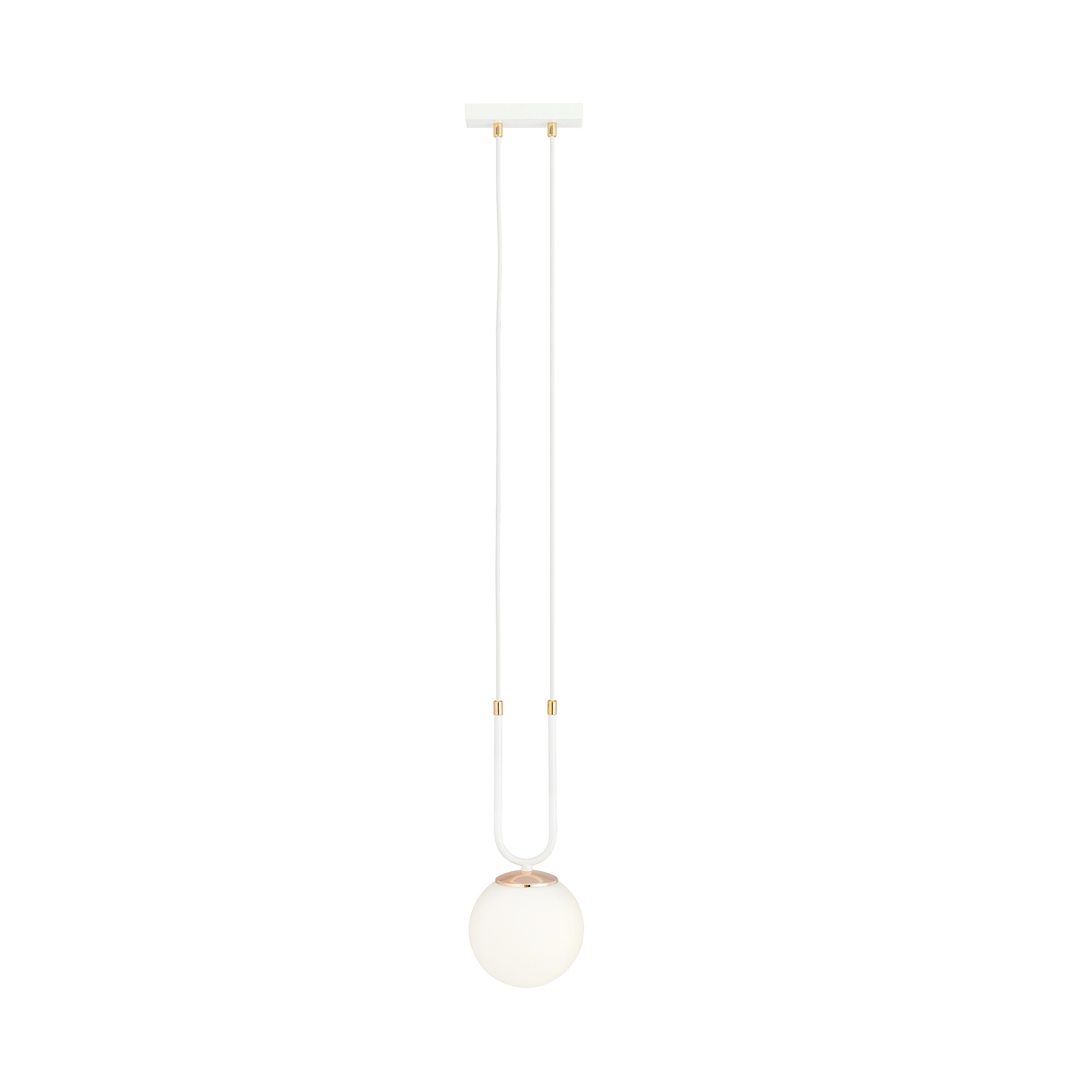 Suspension Glam base en métal ave détail doré au design contemporain par Emibig Suspension Glam base en métal ave détail doré au design contemporain par Emibig