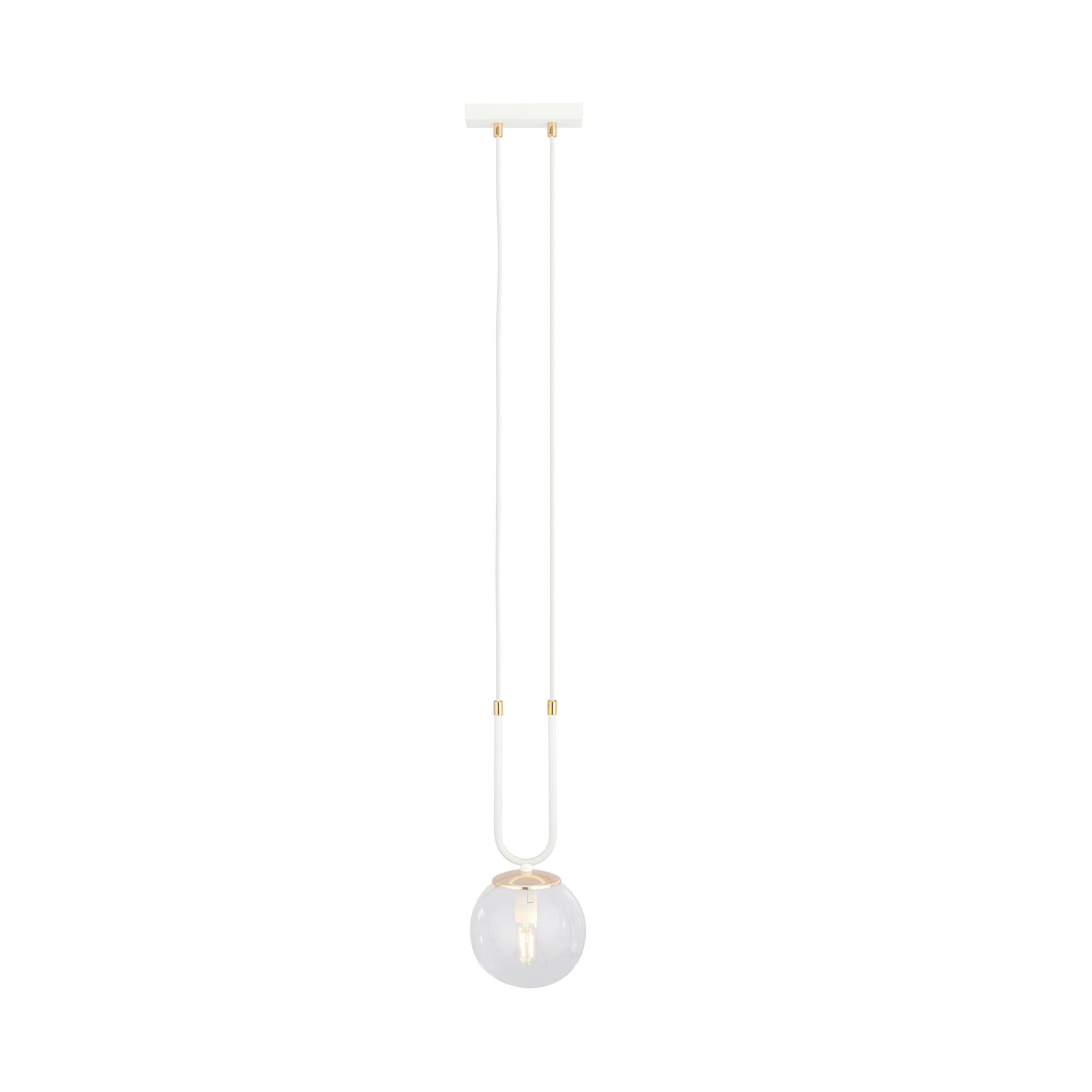 Suspension Glam base en métal ave détail doré au design contemporain par Emibig Suspension Glam base en métal ave détail doré au design contemporain par Emibig