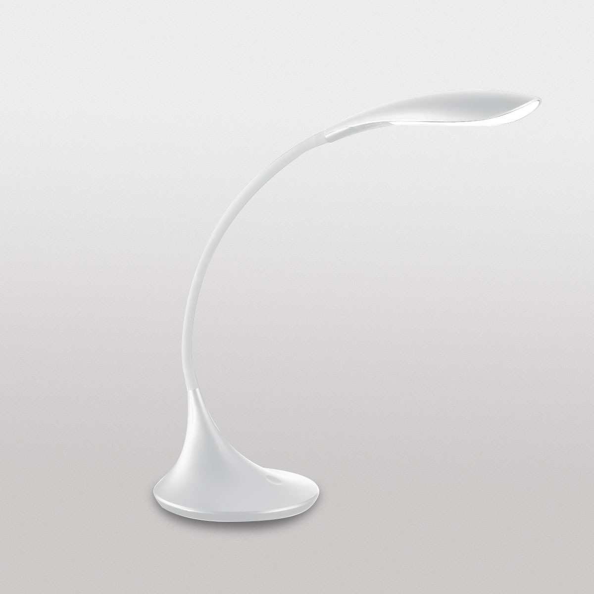 Lampe à poser GLS base en matière synthétique avec bras flexible au design contemporain Gea Luce Lampe à poser GLS base en matière synthétique avec bras flexible au design contemporain Gea Luce