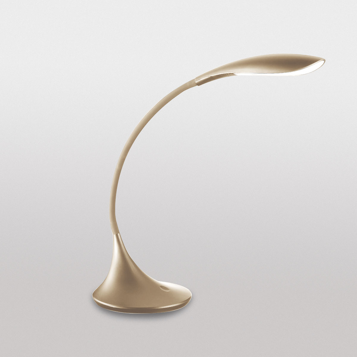 Lampe à poser GLS base en matière synthétique avec bras flexible au design contemporain Gea Luce Lampe à poser GLS base en matière synthétique avec bras flexible au design contemporain Gea Luce