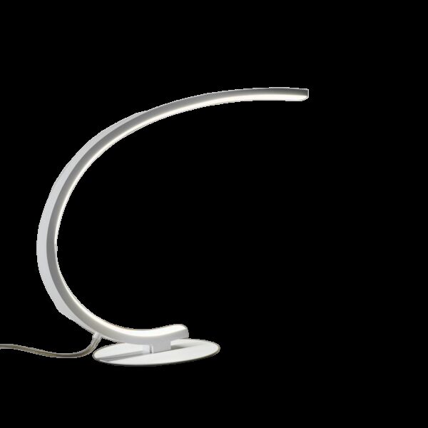 Lampe à poser Iole base en aluminium avec diffuseur en silicone au design contemporain Gea Luce