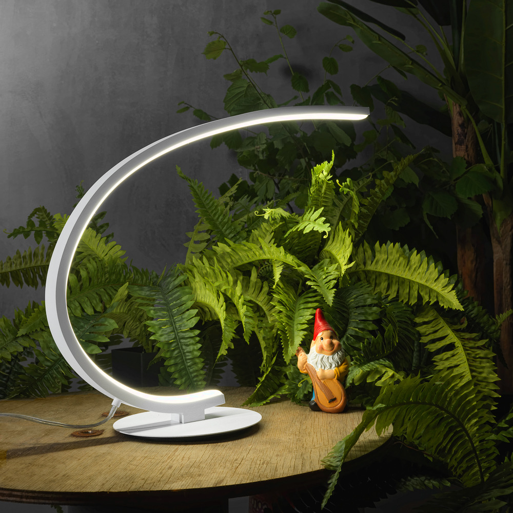 Lampe à poser Iole base en aluminium avec diffuseur en silicone au design contemporain Gea Luce Lampe à poser Iole base en aluminium avec diffuseur en silicone au design contemporain Gea Luce