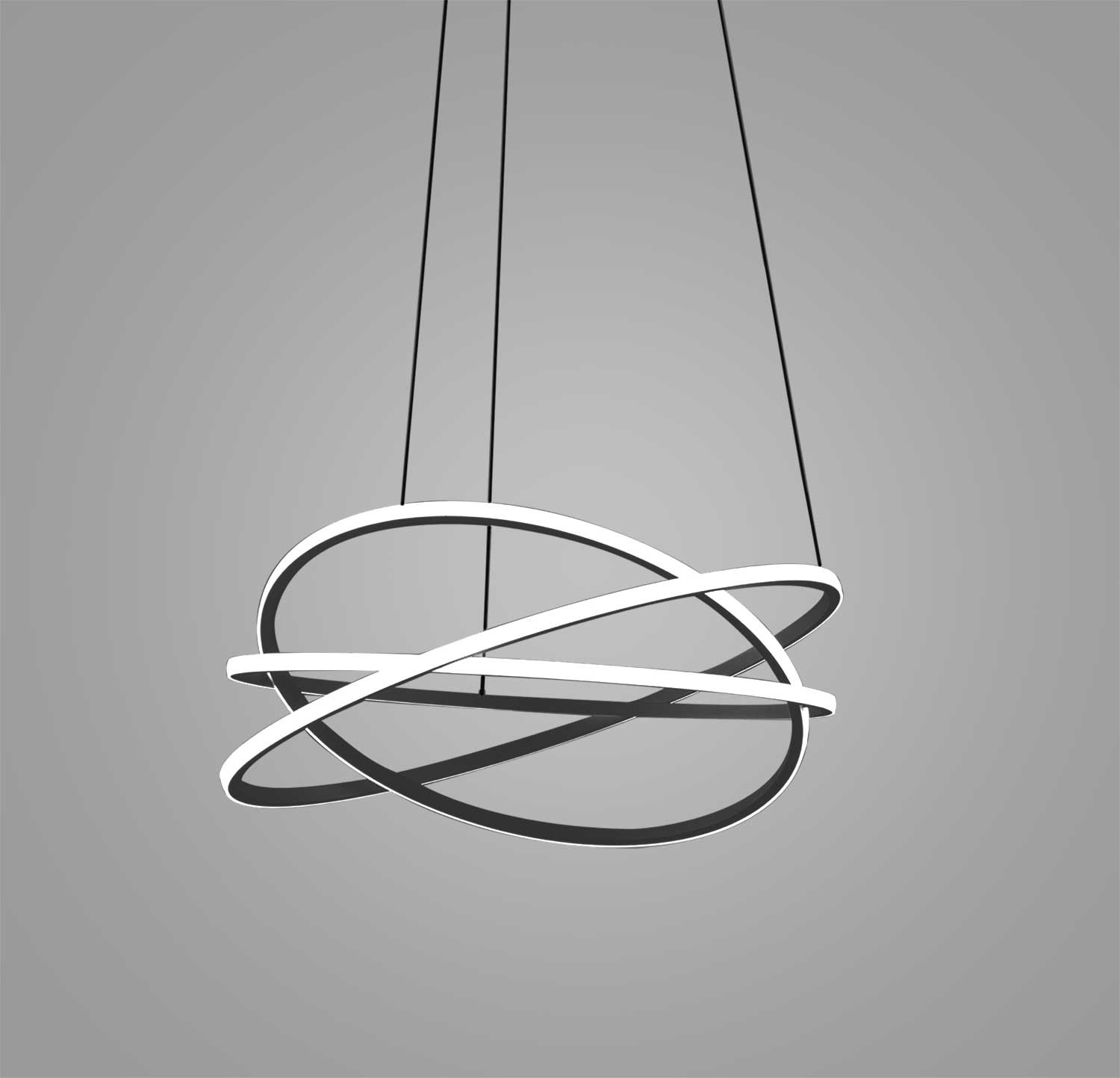 Suspension Atia base en aluminium avec diffuseur en verre blanc opale au design contemporain par Gea Luce Suspension Atia base en aluminium avec diffuseur en verre blanc opale au design contemporain par Gea Luce