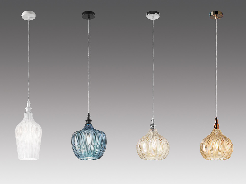 Suspension Cleofe avec cadre en métal avec diffuseur en verre au design contemporain par Gea Luce Suspension Cleofe avec cadre en métal avec diffuseur en verre au design contemporain par Gea Luce
