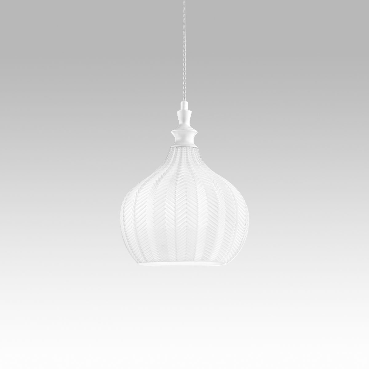 Suspension Cleofe avec cadre en métal avec diffuseur en verre au design contemporain par Gea Luce Suspension Cleofe avec cadre en métal avec diffuseur en verre au design contemporain par Gea Luce