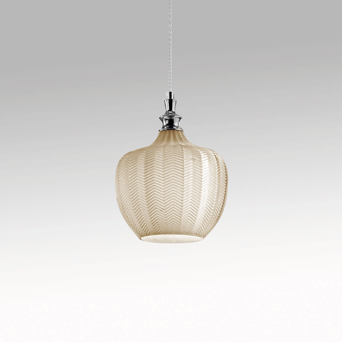 Suspension Cleofe avec cadre en métal avec diffuseur en verre au design contemporain par Gea Luce Suspension Cleofe avec cadre en métal avec diffuseur en verre au design contemporain par Gea Luce