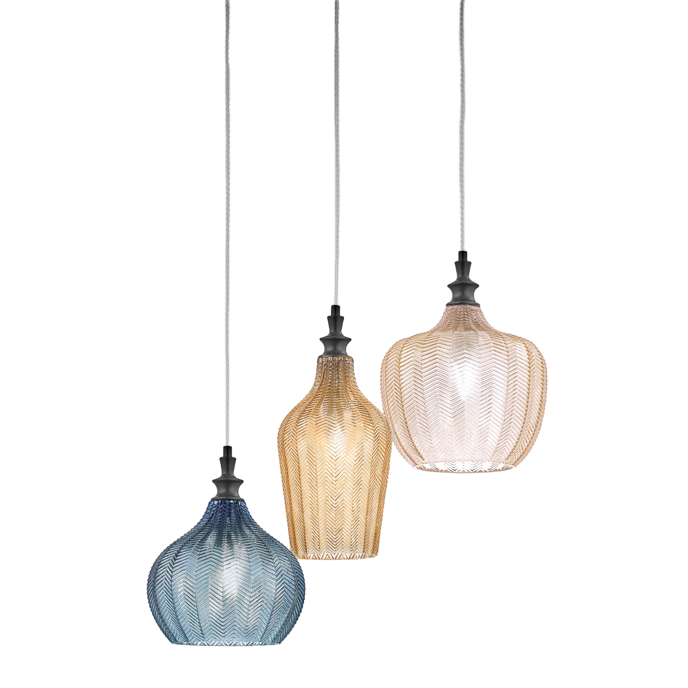 Suspension Cleofe Cluster avec cadre en métal avec diffuseur en verre au design contemporain par Gea Luce Suspension Cleofe Cluster avec cadre en métal avec diffuseur en verre au design contemporain par Gea Luce