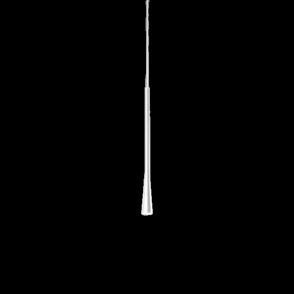 Suspension Dafne base simple en aluminium avec diffuseur en rosace au design contemporain par Gea Luce