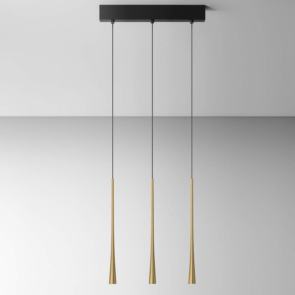 Suspension Dafne base en aluminium linéaire avec diffuseur en rosace au design contemporain par Gea Luce Suspension Dafne base en aluminium linéaire avec diffuseur en rosace au design contemporain par Gea Luce