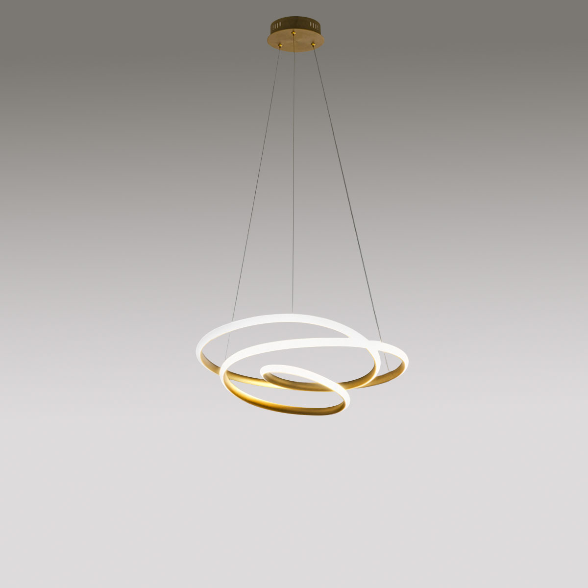 Suspension Diva structure en aluminium avec diffuseur en silicone au design contemporain par Gea Luce Suspension Diva structure en aluminium avec diffuseur en silicone au design contemporain par Gea Luce