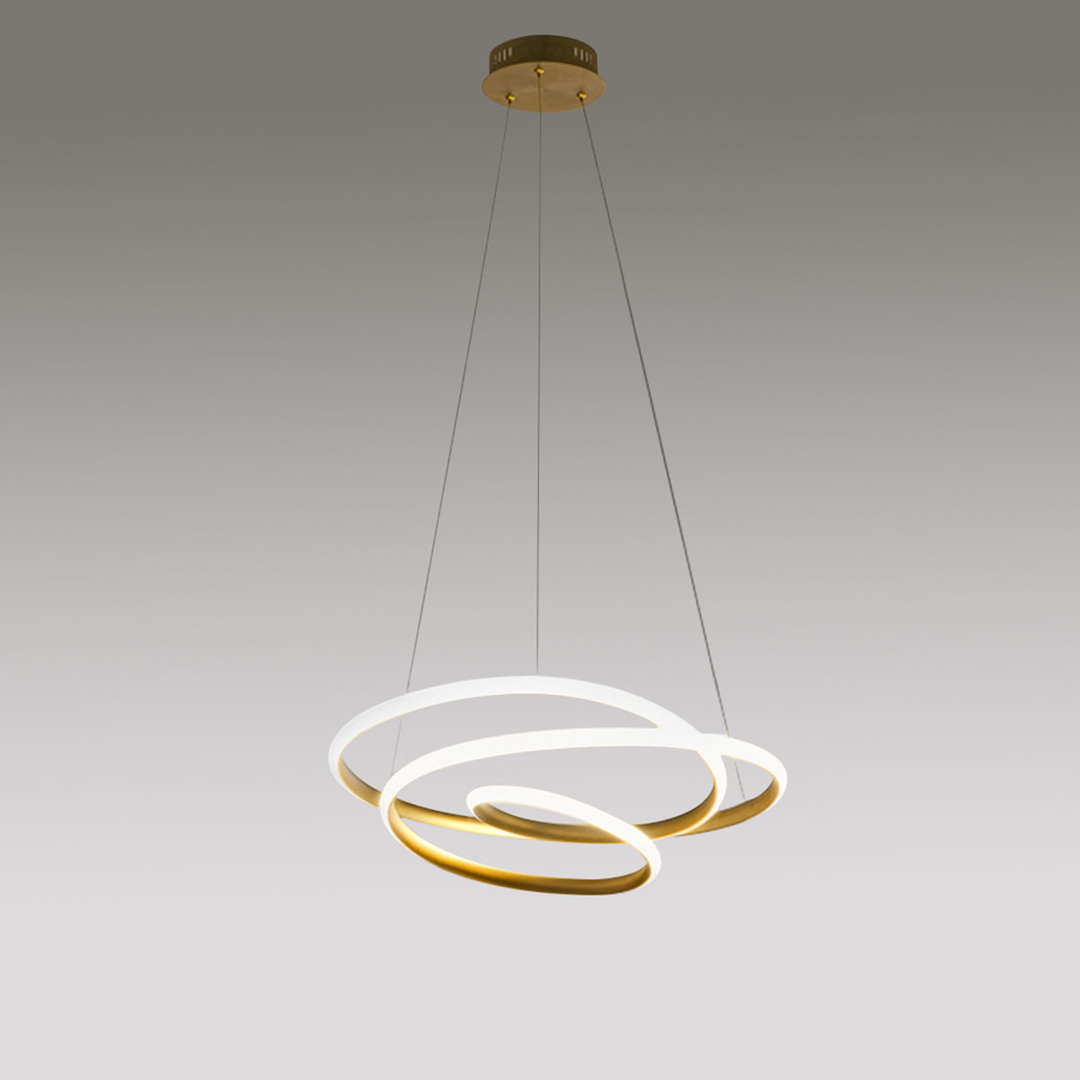 Suspension Diva structure en aluminium avec diffuseur en silicone au design contemporain par Gea Luce Suspension Diva structure en aluminium avec diffuseur en silicone au design contemporain par Gea Luce