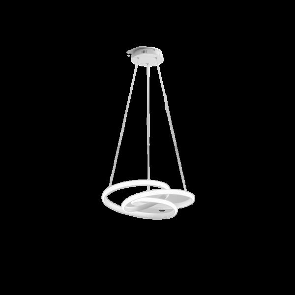 Suspension Diva structure en aluminium avec diffuseur en silicone au design contemporain par Gea Luce