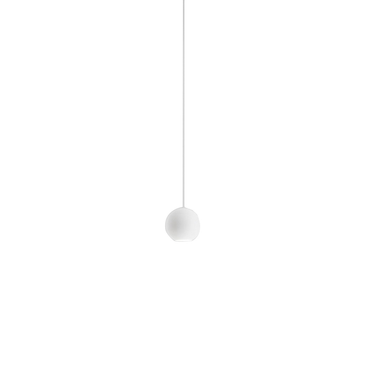 Suspension Guya base en aluminium avec diffuseur en rosace au design contemporain par Gea Luce