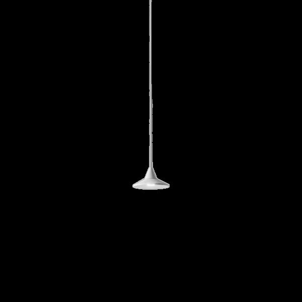 Suspension Helena base en aluminium avec diffuseur en rosace au design contemporain par Gea Luce