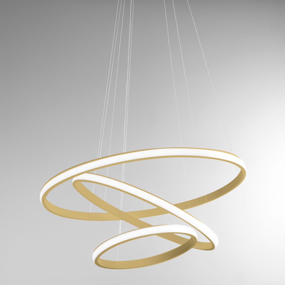 Suspension Iole base en aluminium avec diffuseur en silicone blanc opale au design contemporain par Gea Luce Suspension Iole base en aluminium avec diffuseur en silicone blanc opale au design contemporain par Gea Luce