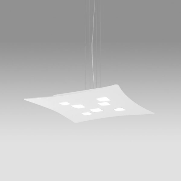 Suspension Isotta base en métal avec lumière à double émission au design contemporain par Gea Luce