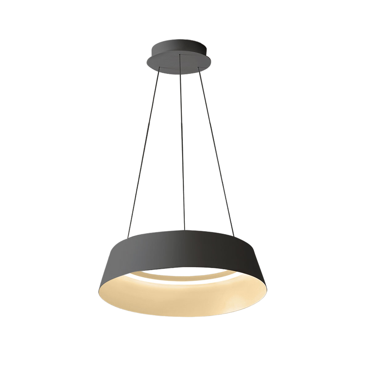 Suspension Juliette base en aluminium avec diffuseur en silicone au design contemporain par Gea Luce Suspension Juliette base en aluminium avec diffuseur en silicone au design contemporain par Gea Luce