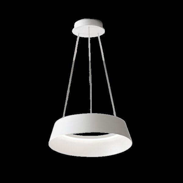 Suspension Juliette base en aluminium avec diffuseur en silicone au design contemporain par Gea Luce