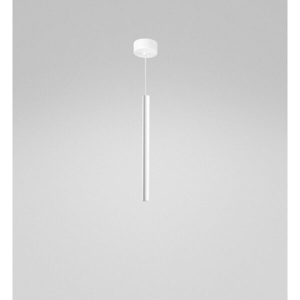 Suspension Thalassia base en aluminium avec diffuseur en tube au design contemporain par Gea Luce