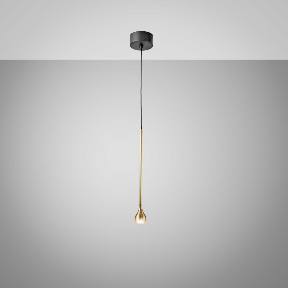 Suspension Ursula base en aluminium avec diffuseur en forme d'oeil au design contemporain par Gea Luce