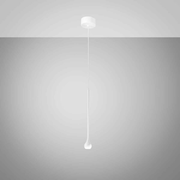 Suspension Ursula base en aluminium avec diffuseur en forme d'oeil au design contemporain par Gea Luce