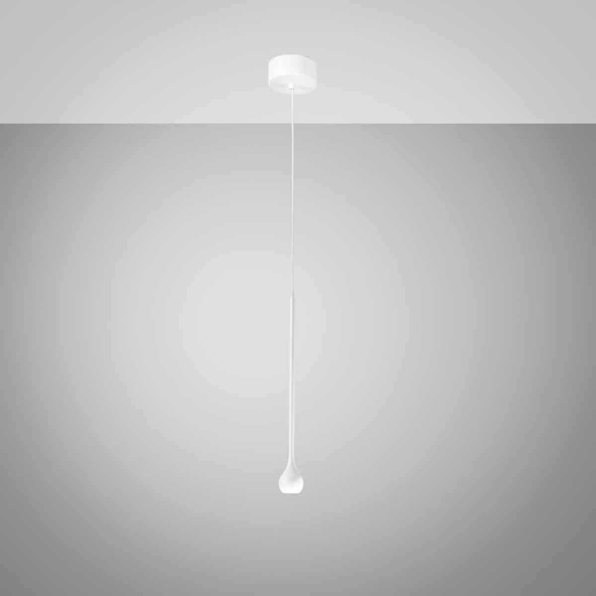 Suspension Ursula base en aluminium avec diffuseur en forme d'oeil au design contemporain par Gea Luce