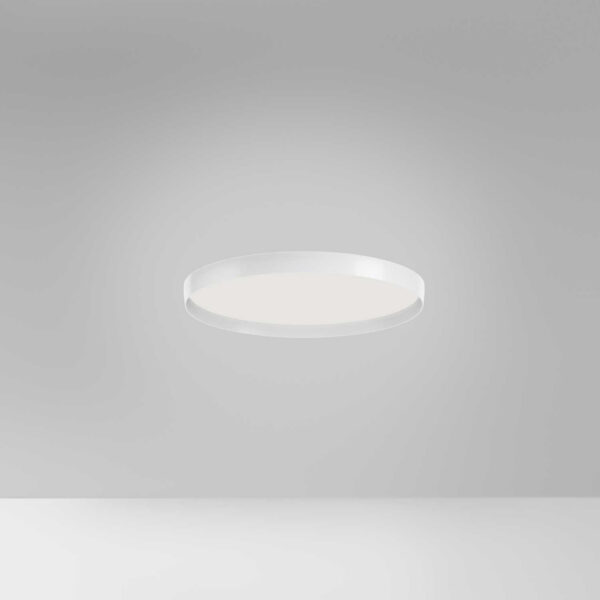 Plafonnier Acelia base en aluminium ronde au design digital par Gea Luce