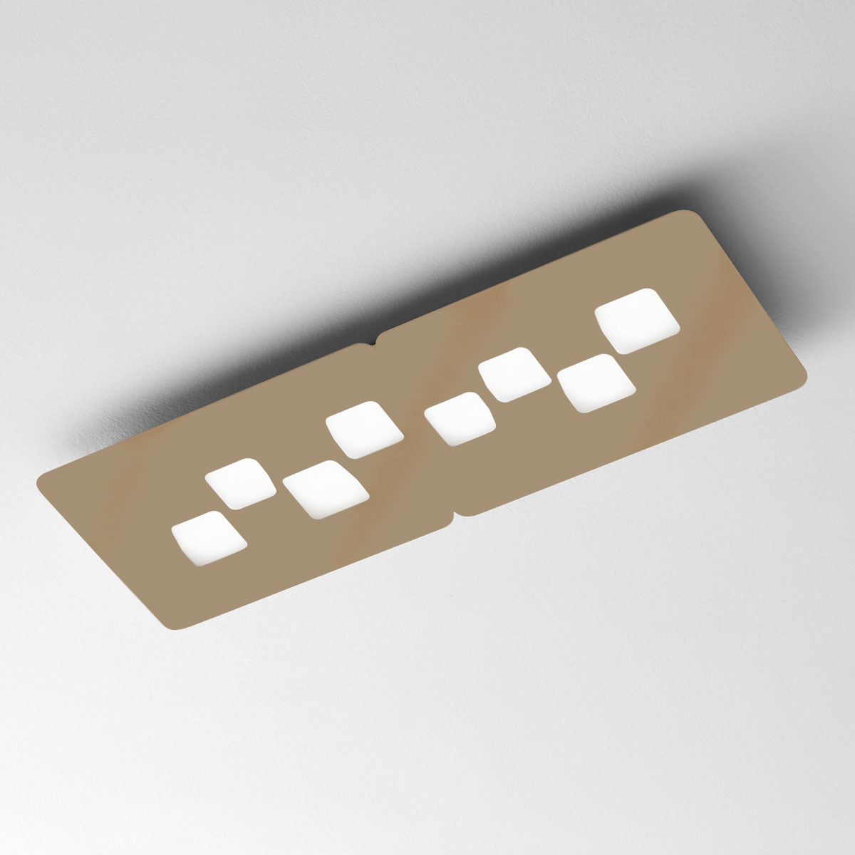 Plafonnier Bilbao en métal rectangle et diffuseur en méthacrylate au design contemporain par Gea Luce Plafonnier Bilbao en métal rectangle et diffuseur en méthacrylate au design contemporain par Gea Luce