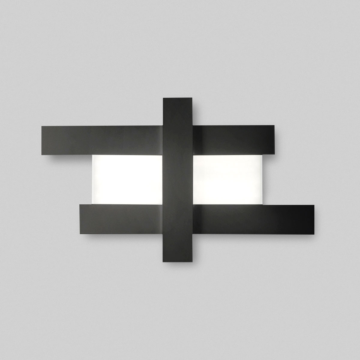 Plafonnier/Applique Doha cadre en aluminium avec diffuseur en méthacrylate au design contemporain par Gea Luce Plafonnier/Applique Doha cadre en aluminium avec diffuseur en méthacrylate au design contemporain par Gea Luce