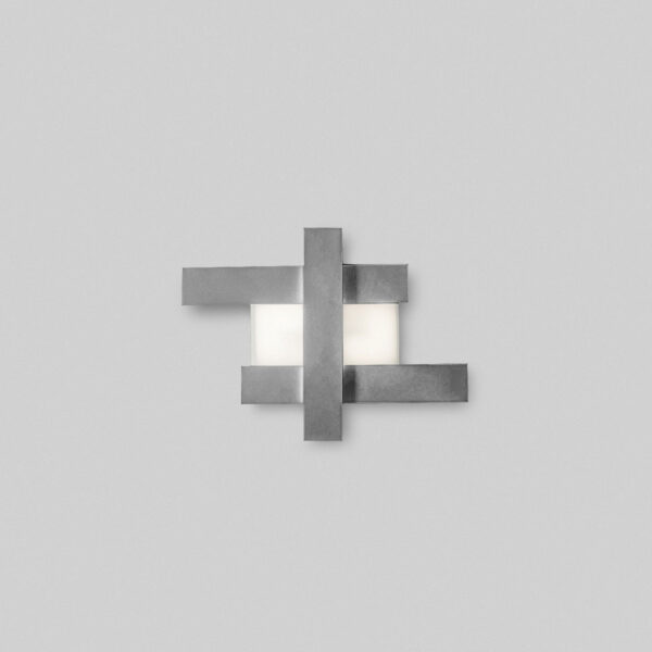 Plafonnier/Applique Doha cadre en aluminium avec diffuseur en méthacrylate au design contemporain par Gea Luce