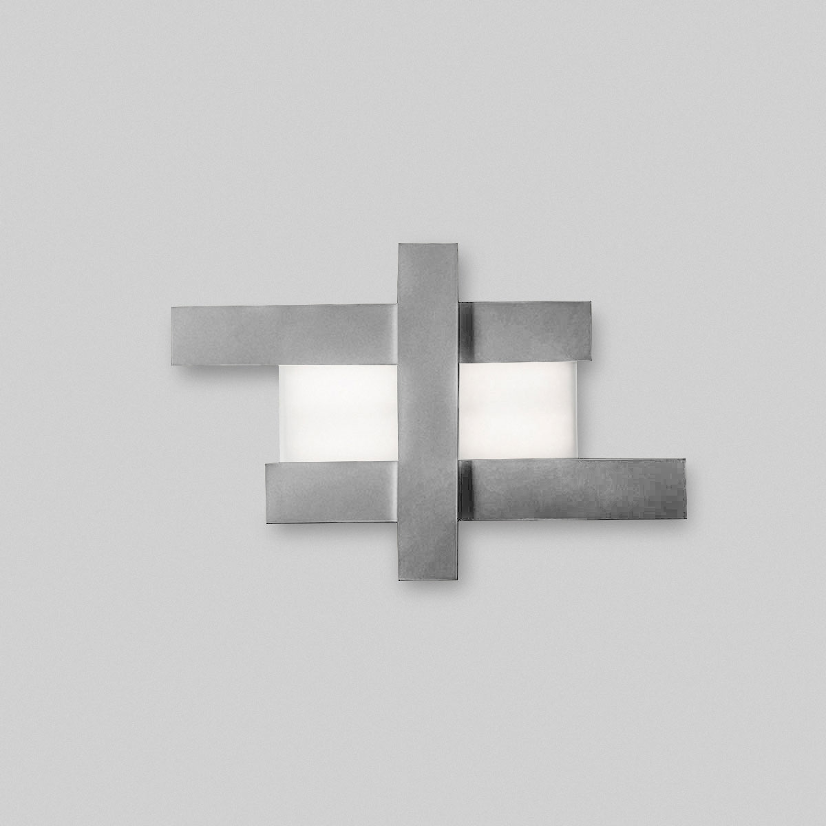 Plafonnier/Applique Doha cadre en aluminium avec diffuseur en méthacrylate au design contemporain par Gea Luce Plafonnier/Applique Doha cadre en aluminium avec diffuseur en méthacrylate au design contemporain par Gea Luce