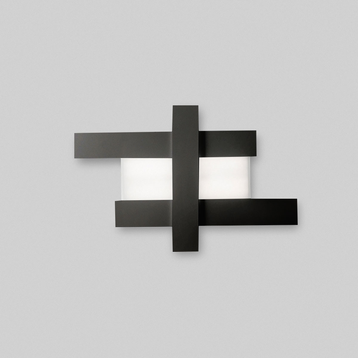 Plafonnier/Applique Doha cadre en aluminium avec diffuseur en méthacrylate au design contemporain par Gea Luce Plafonnier/Applique Doha cadre en aluminium avec diffuseur en méthacrylate au design contemporain par Gea Luce
