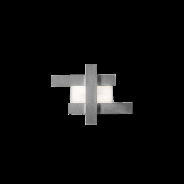 Plafonnier/Applique Doha cadre en aluminium avec diffuseur en méthacrylate au design contemporain par Gea Luce