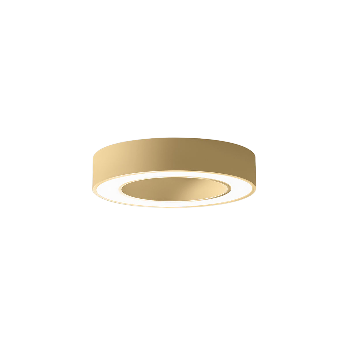 Plafonnier Flor cadre en aluminium rond avec diffuseur en méthacrylate blanc opale au design contemporain par Gea Luce Plafonnier Flor cadre en aluminium rond avec diffuseur en méthacrylate blanc opale au design contemporain par Gea Luce