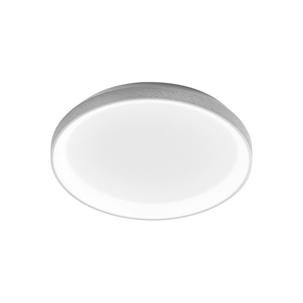 Plafonnier Krizia cadre en aluminium rond avec diffuseur en acrylique au design contemporain par Gea Luce