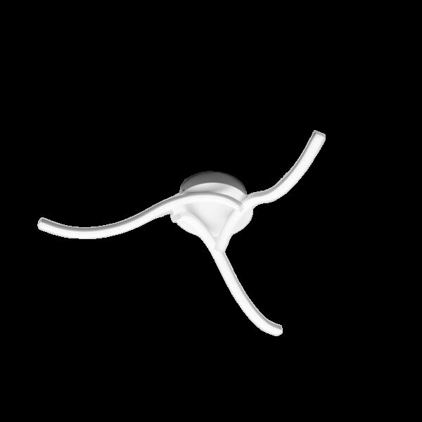 Plafonnier/Applique Tessa cadre en aluminium avec diffuseur en silicone blanc au design contemporain par Gea Luce